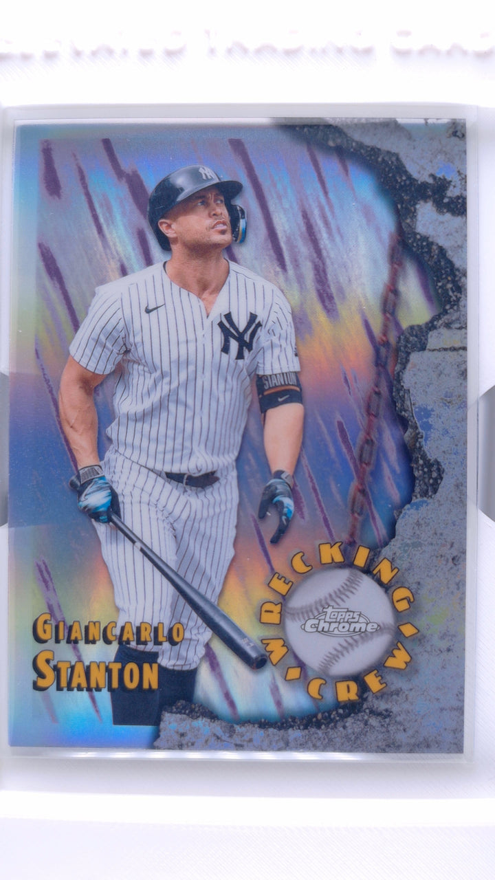 2026 Topps Chrome Baseball Giancarlo Stanton #WC-8 Wrecking Crew — Front
