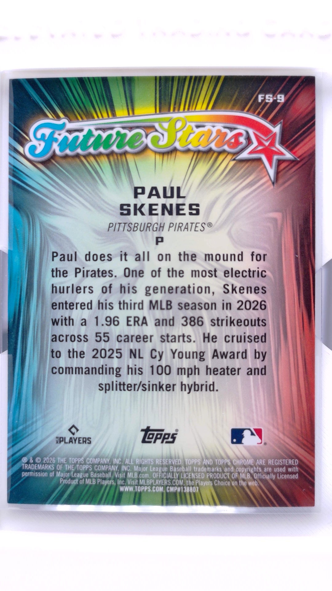 #FS-9 Paul Skenes Future Stars - back