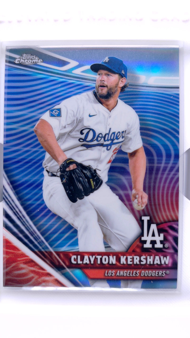 2026 Topps Chrome Baseball Clayton Kershaw #RVH-17 Chrome Rivals - Home — Front