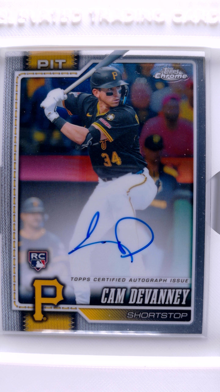 2026 Topps Chrome Baseball Cam Devanney #RA-CDE Rookie Autographs Auto RC — Front