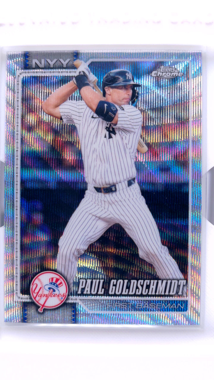 2026 Topps Chrome Baseball Paul Goldschmidt #275 Wave Refractor — Front