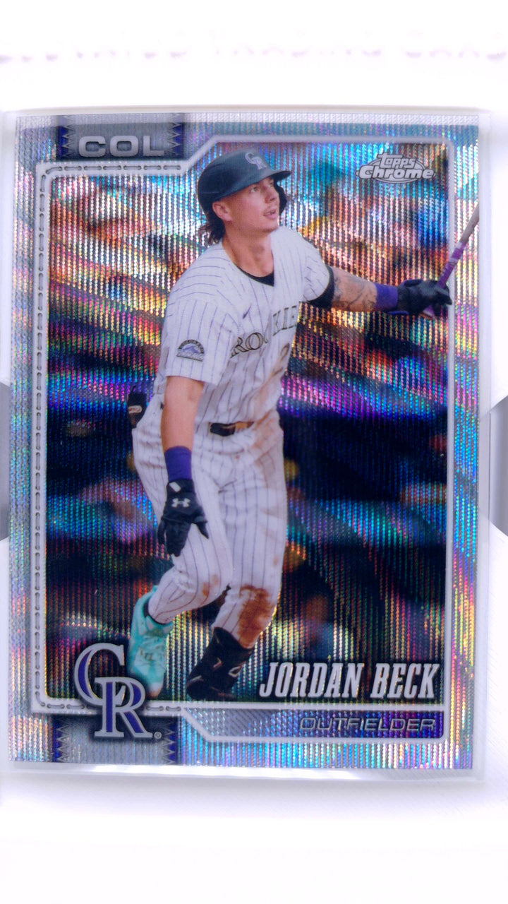 2026 Topps Chrome Baseball Jordan Beck #226 Wave Refractor — Front