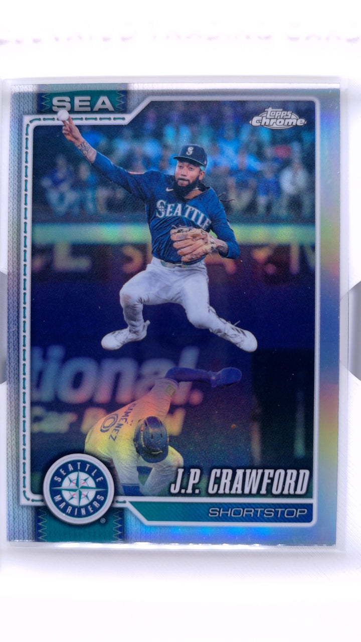 2026 Topps Chrome Baseball J.P. Crawford #25 Refractor — Front