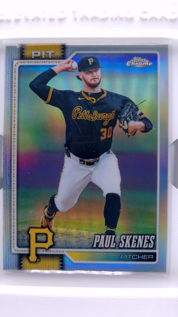 2026 Topps Chrome Baseball Paul Skenes #150 Refractor — Front