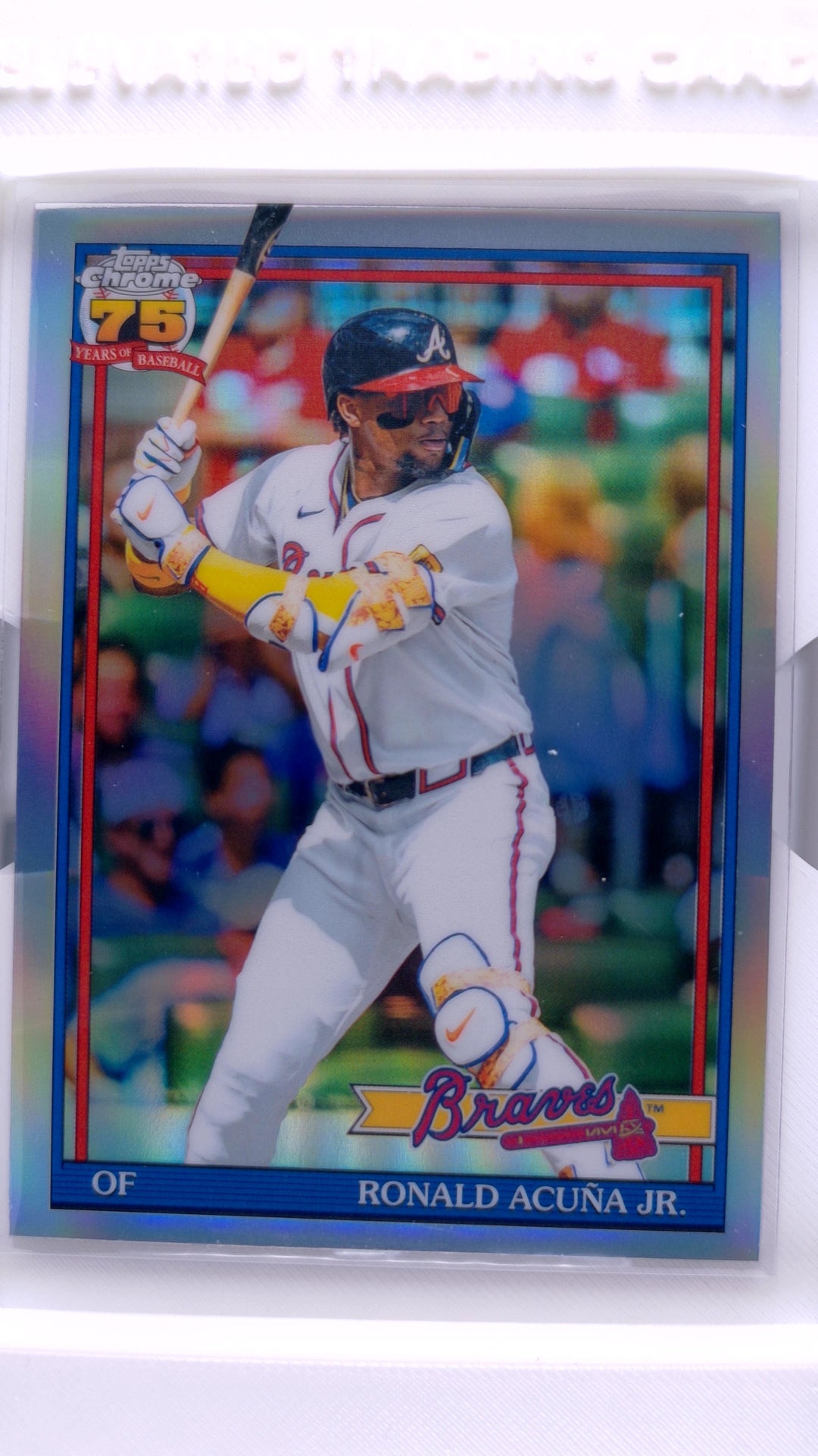 #91CB-5 Ronald Acuña Jr. 1991 Topps Baseball - front