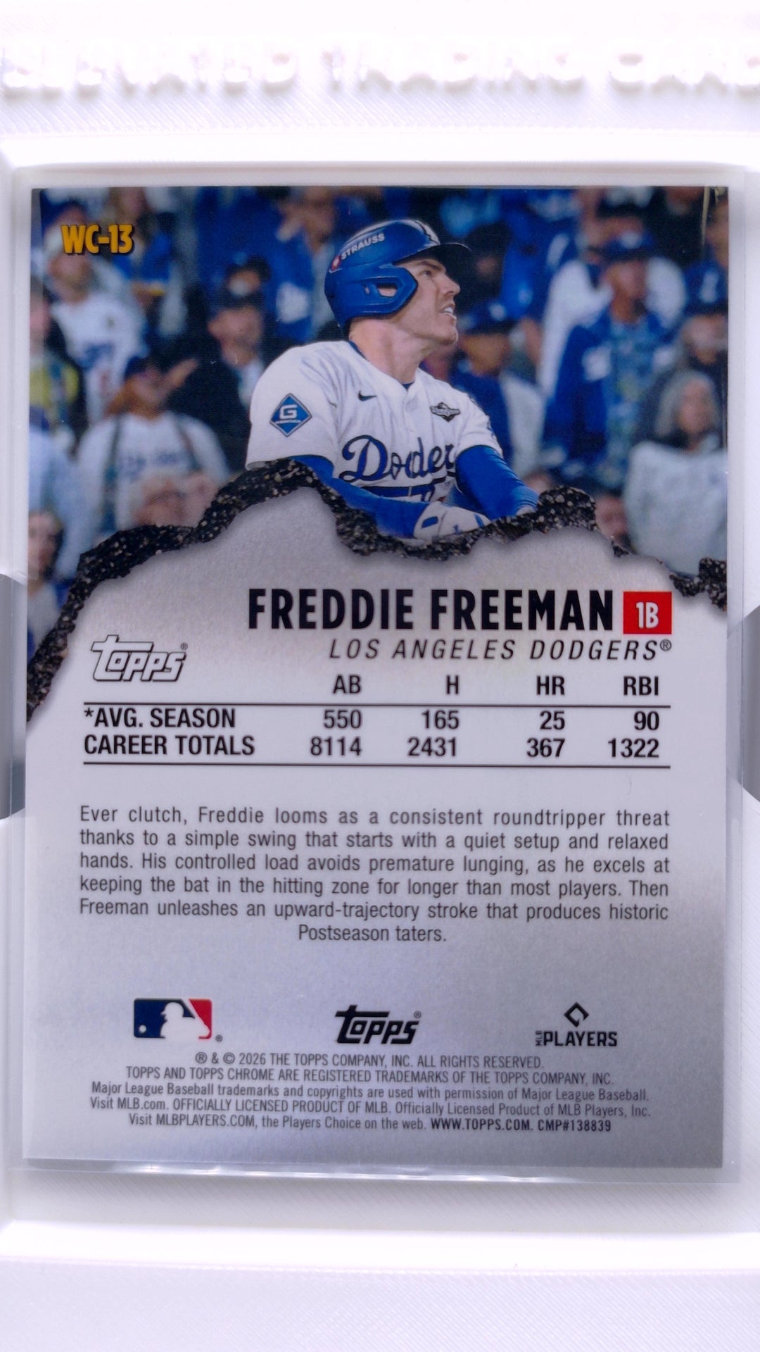 #WC-13 Freddie Freeman Wrecking Crew - back