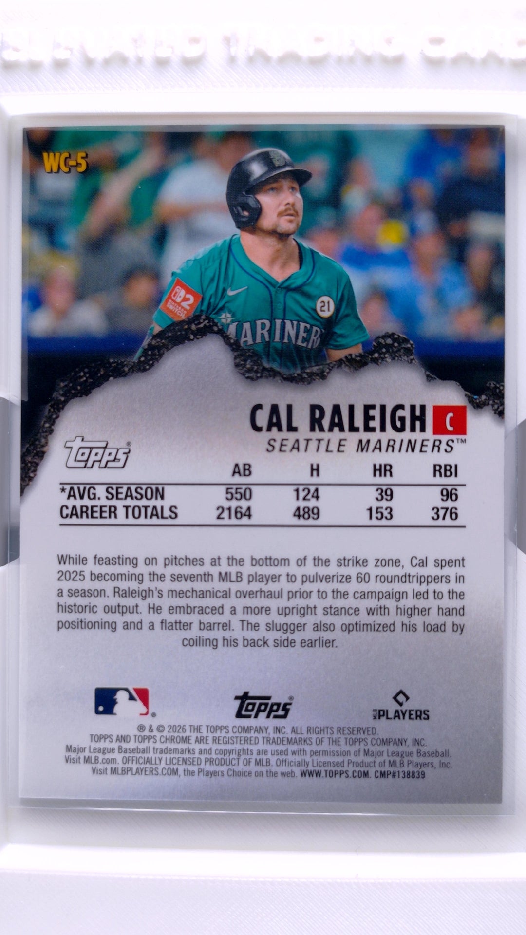 #WC-5 Cal Raleigh Wrecking Crew - back