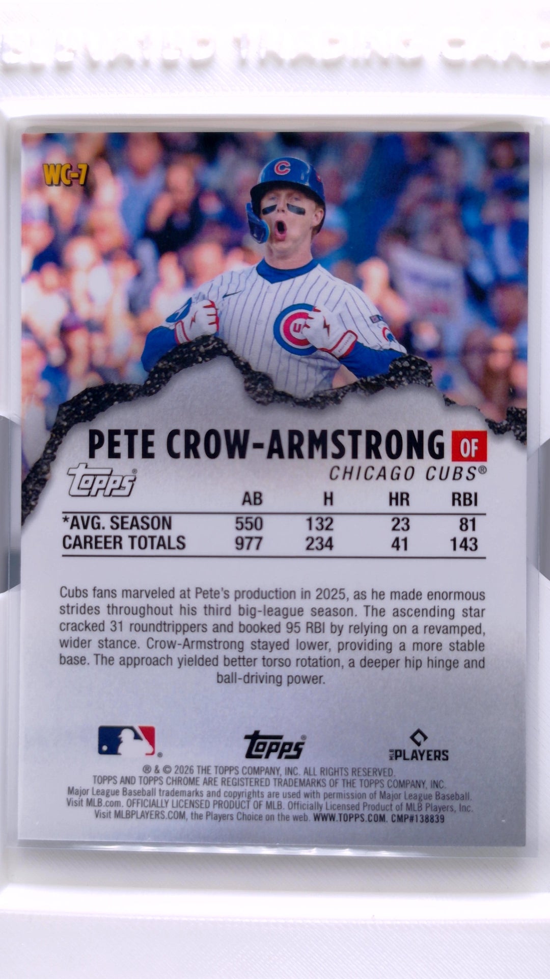 #WC-7 Pete Crow-Armstrong Wrecking Crew - back