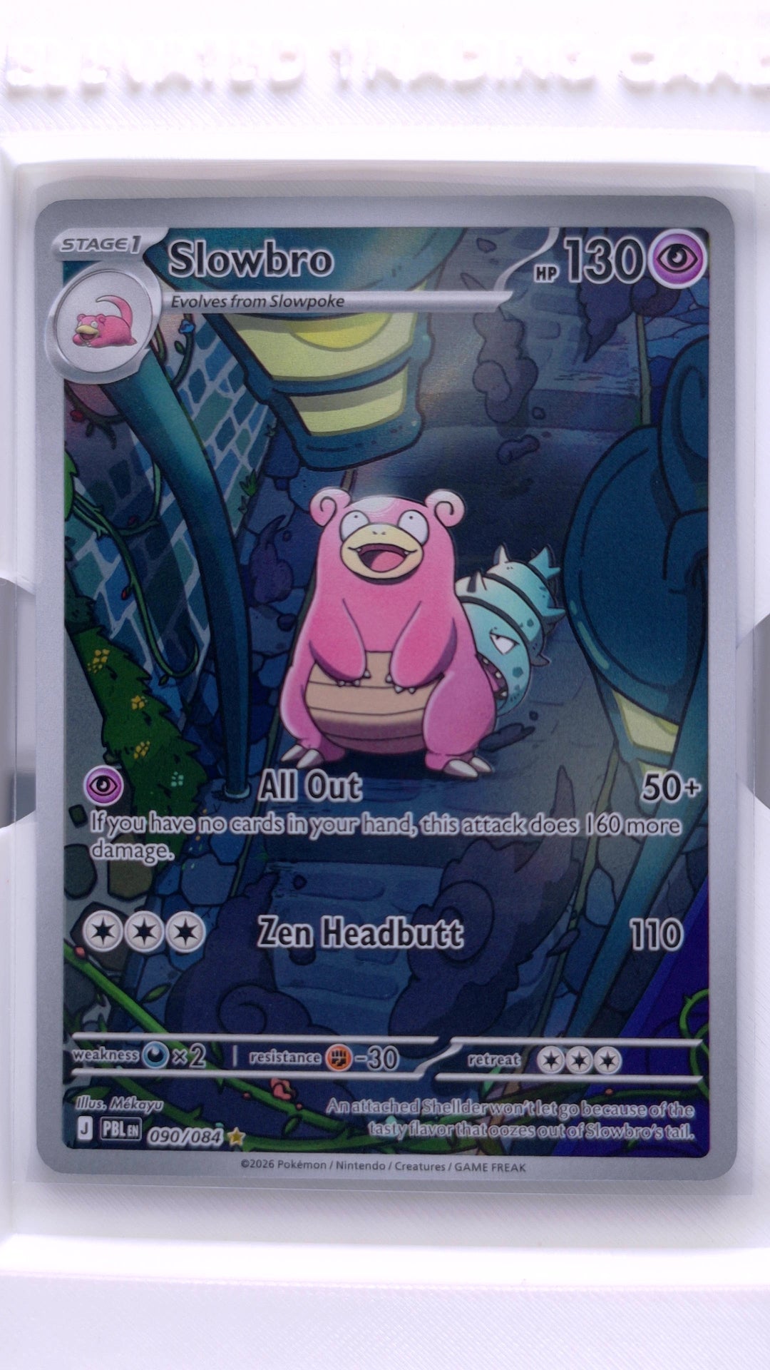 #90 Slowbro Illustration Rare - front