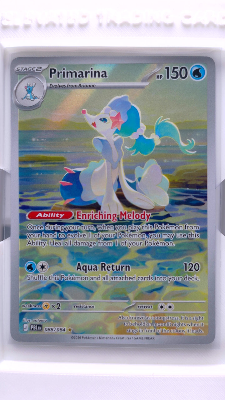 Pokémon TCG: Mega Evolution — Pitch Black Primarina #88 Illustration Rare — Front