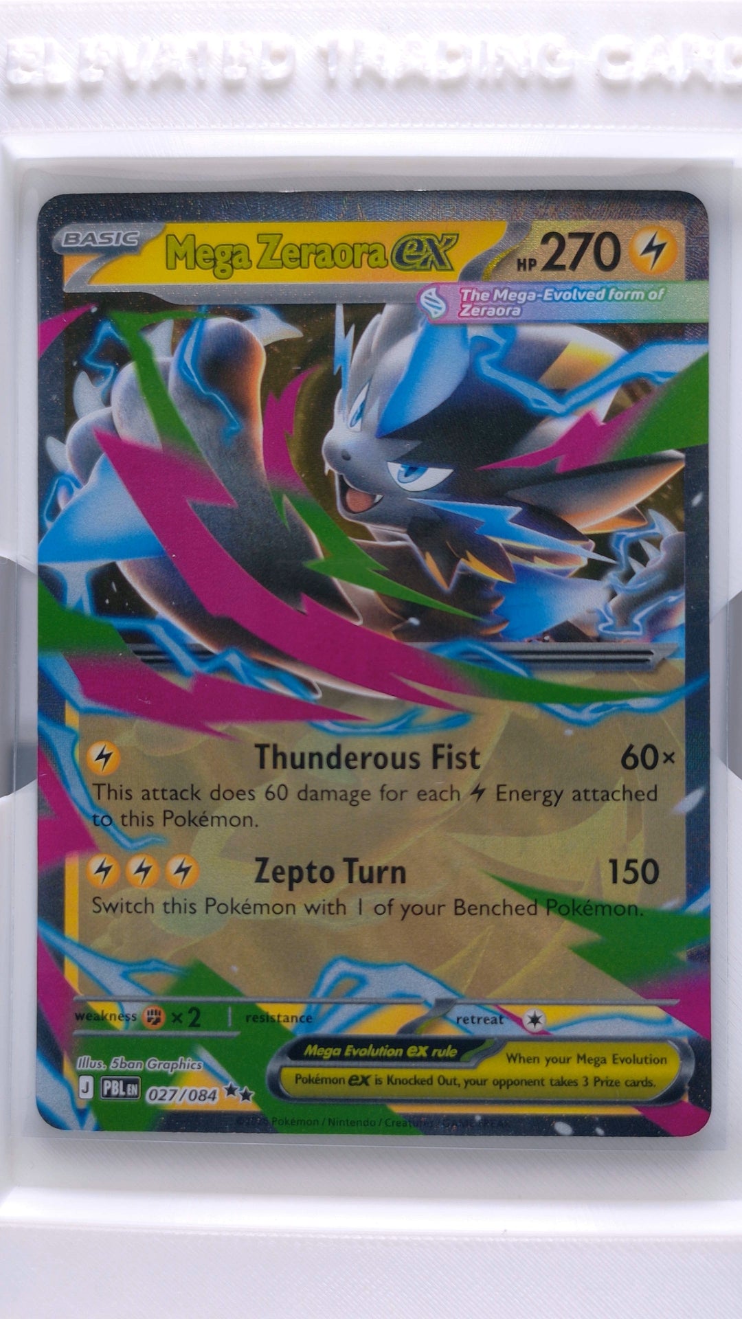 #27 Mega Zeraora ex Double Rare - front