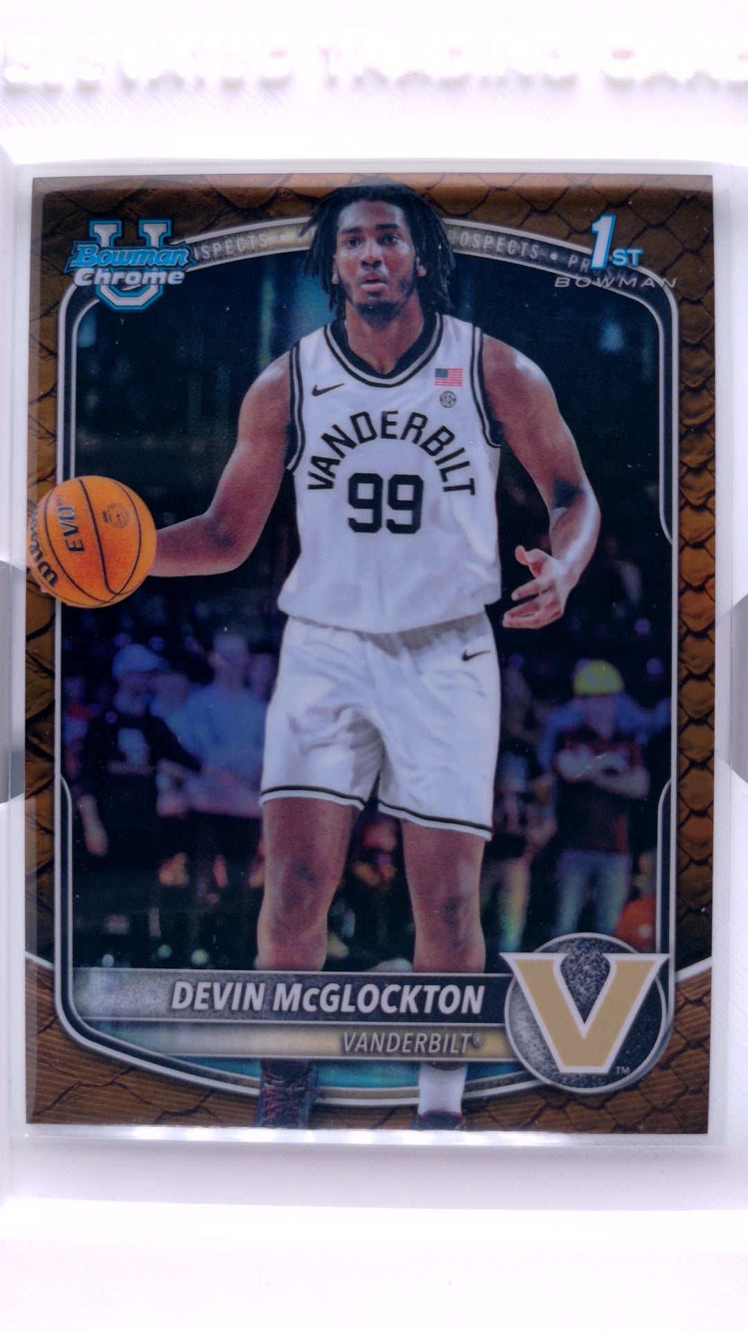 #BCP-56 Devin McGlockton Chrome Prospects Reptilian Refractor - front