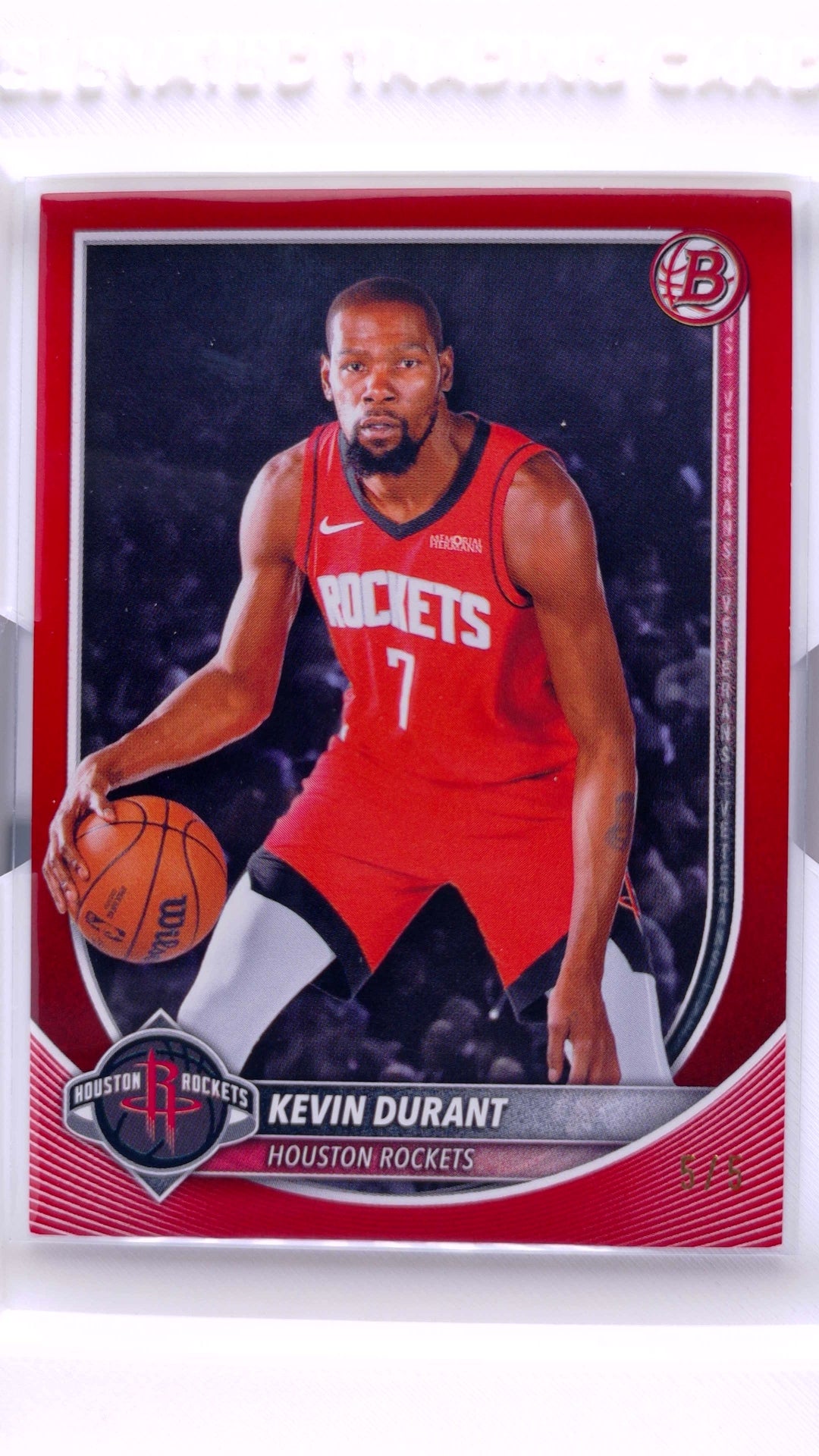 #125 Kevin Durant Red Border #5/5 - front