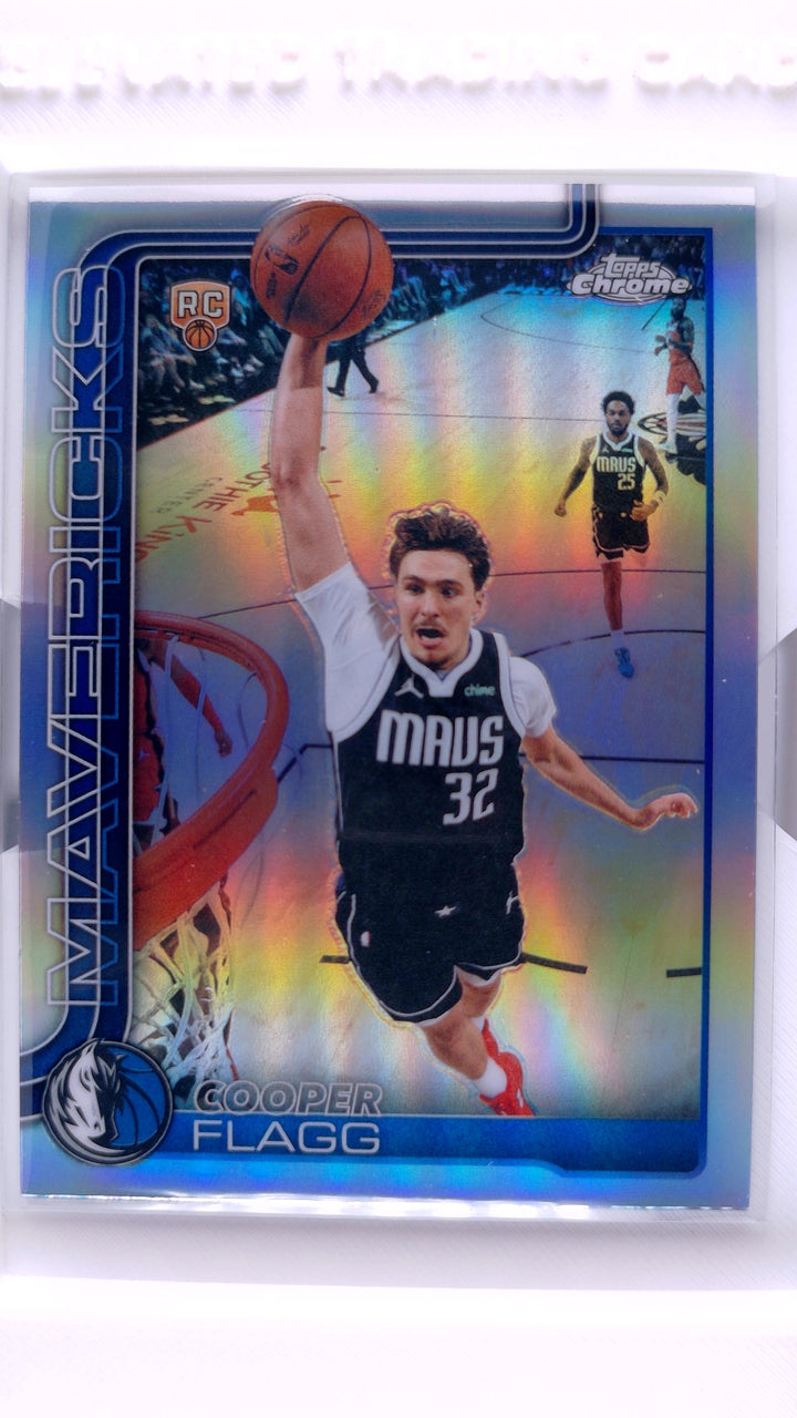 2025 Topps Chrome Update Basketball Cooper Flagg #151 Refractor RC — Front