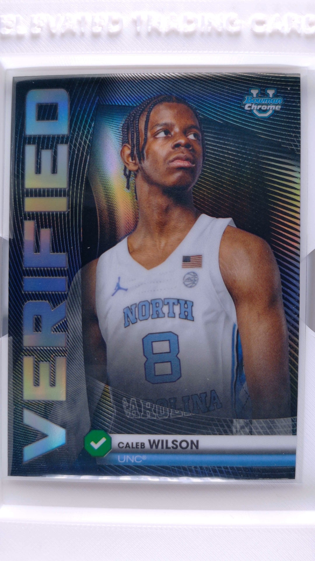 #BV-9 Caleb Wilson Bowman Verified Refractor - front