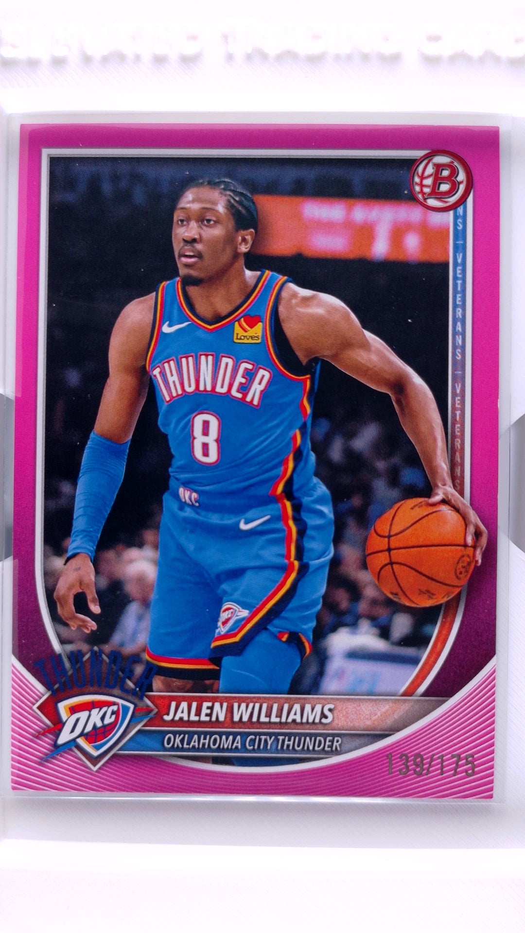 #107 Jalen Williams Pink Border #139/175 - front