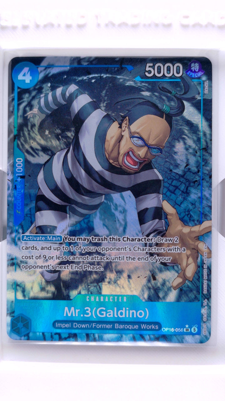 One Piece Card Game: The Time of Battle [OP-16] Mr.3(Galdino) #OP16-056 SR (Super Rare) Alternate Art — Front