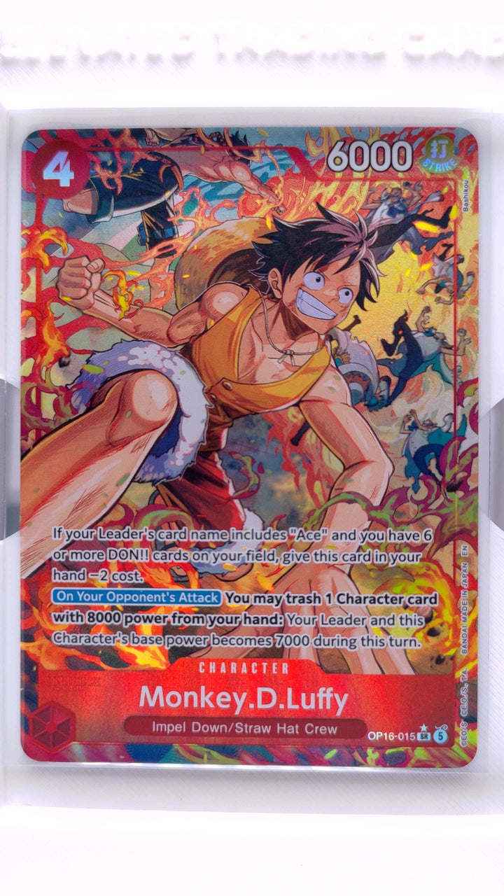 One Piece Card Game: The Time of Battle [OP-16] Monkey.D.Luffy #OP16-015 SR (Super Rare) Alternate Art — Front