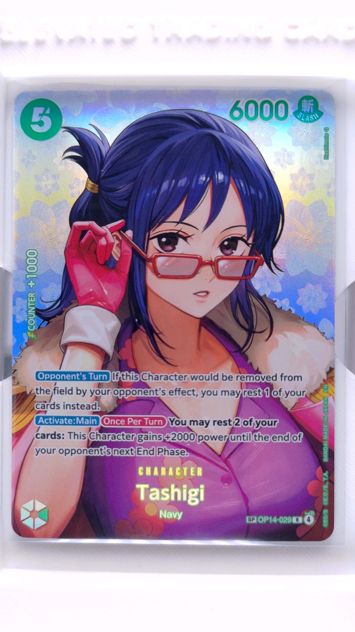 One Piece Card Game: The Time of Battle [OP-16] Tashigi #OP14-029 SP (Special) — Front