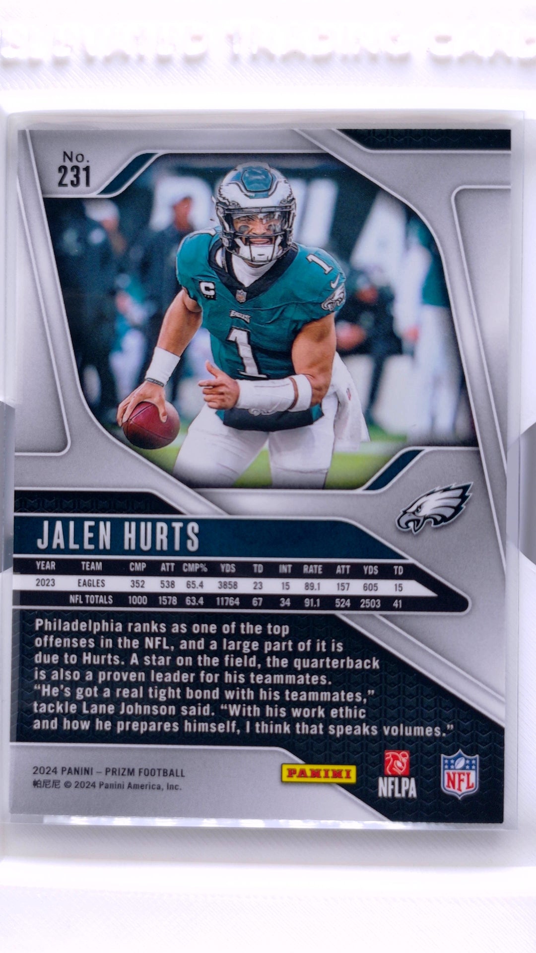 #231 Jalen Hurts - back