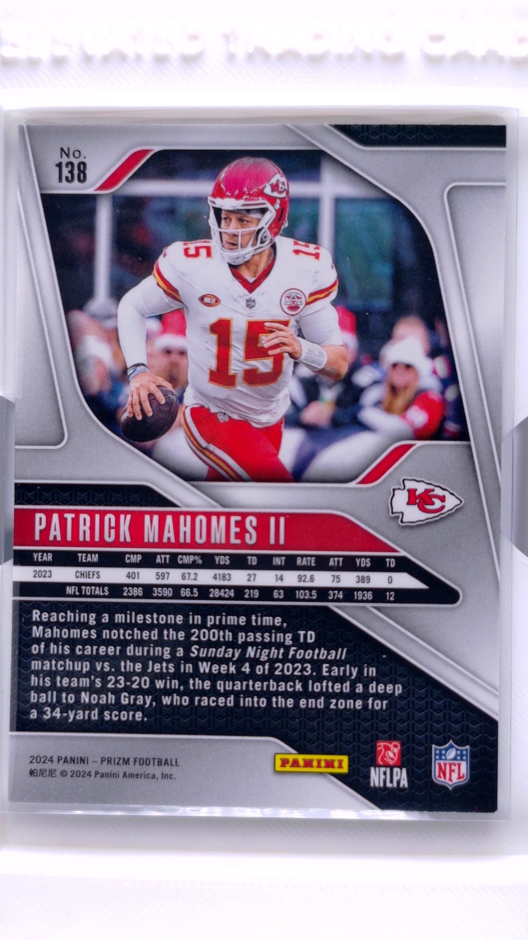 #138 Patrick Mahomes II - back