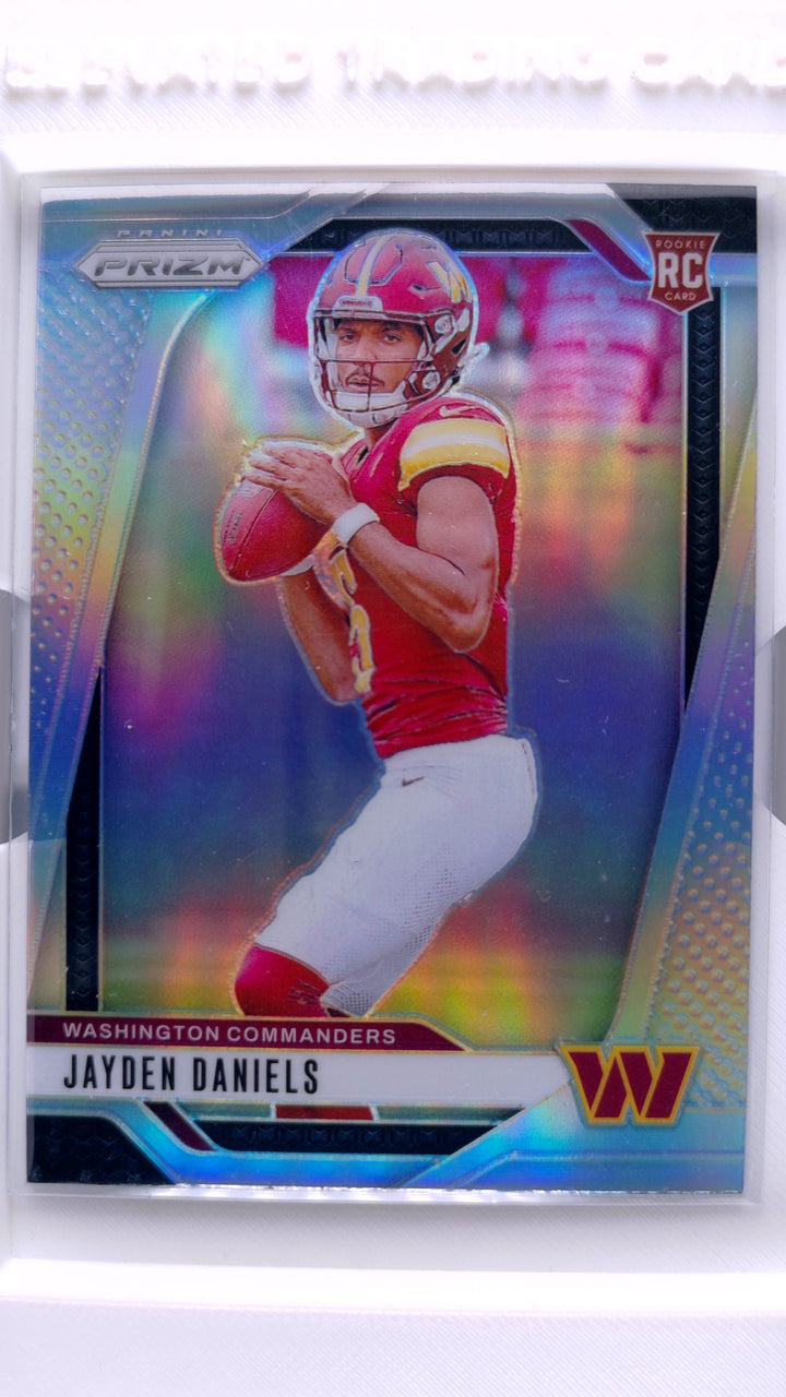2024 Panini Prizm Football Jayden Daniels #347 Silver Prizm RC — Front