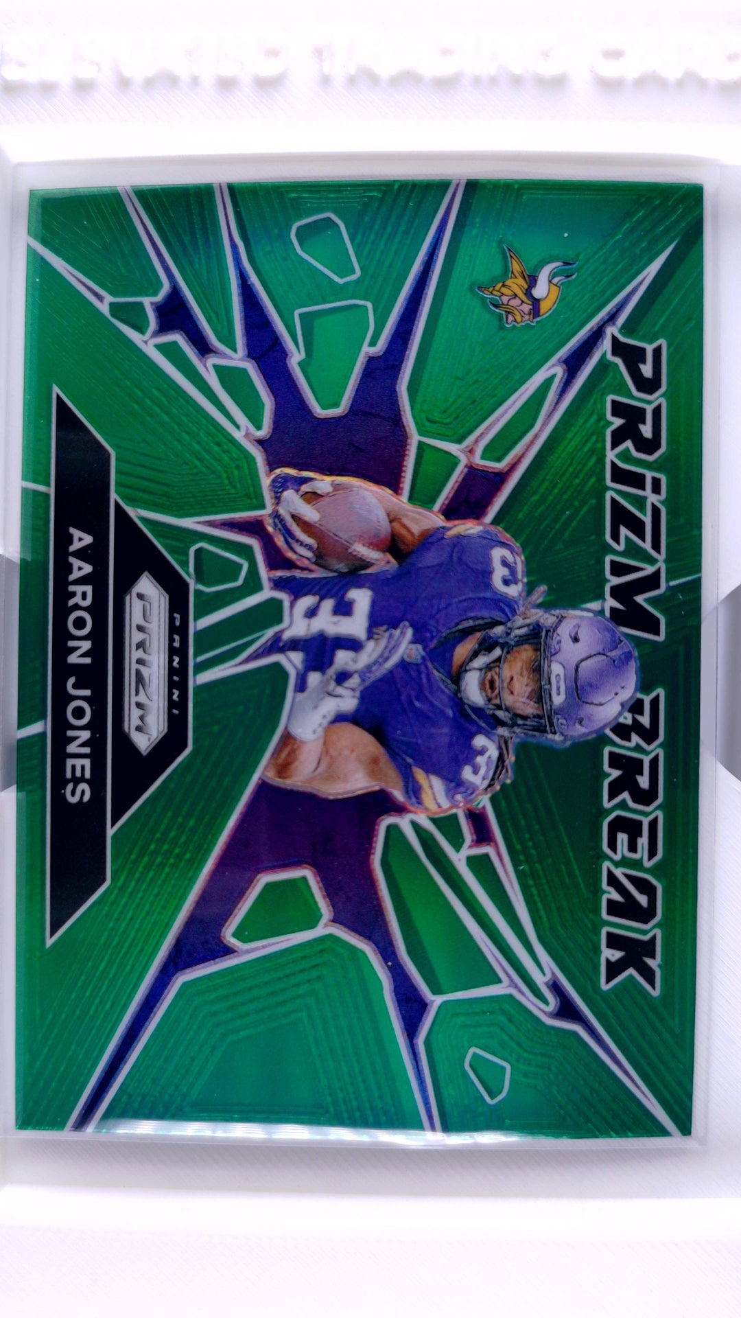 #6 Aaron Jones Prizm Break Green Prizm - front