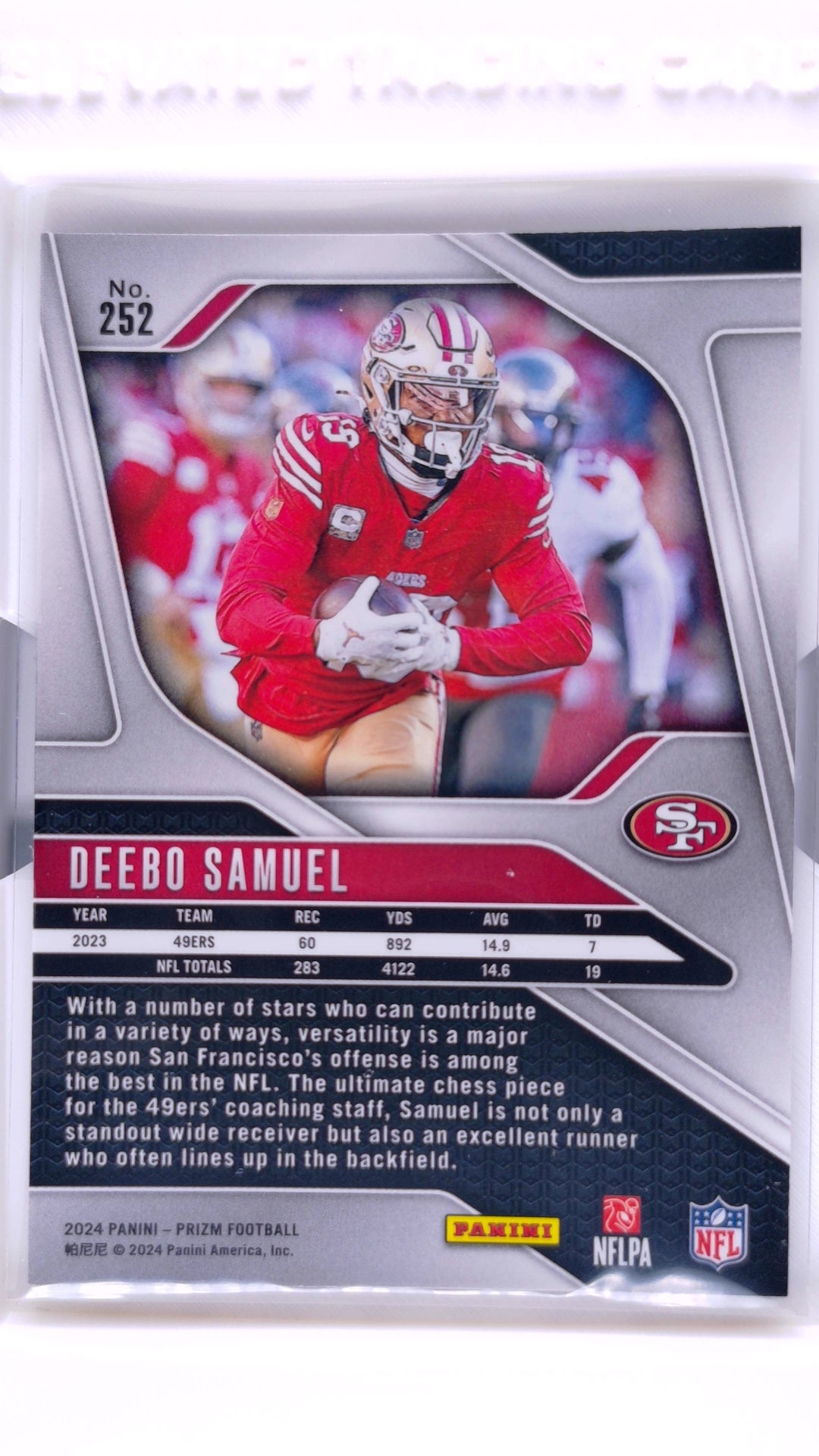 #252 Deebo Samuel - back
