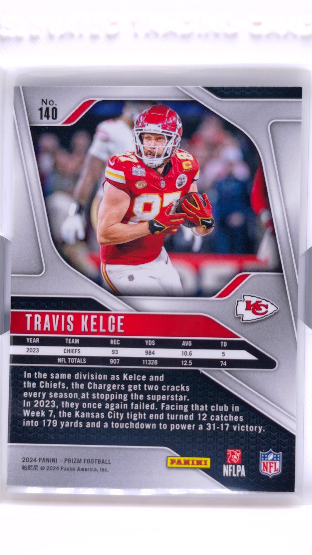 #140 Travis Kelce - back