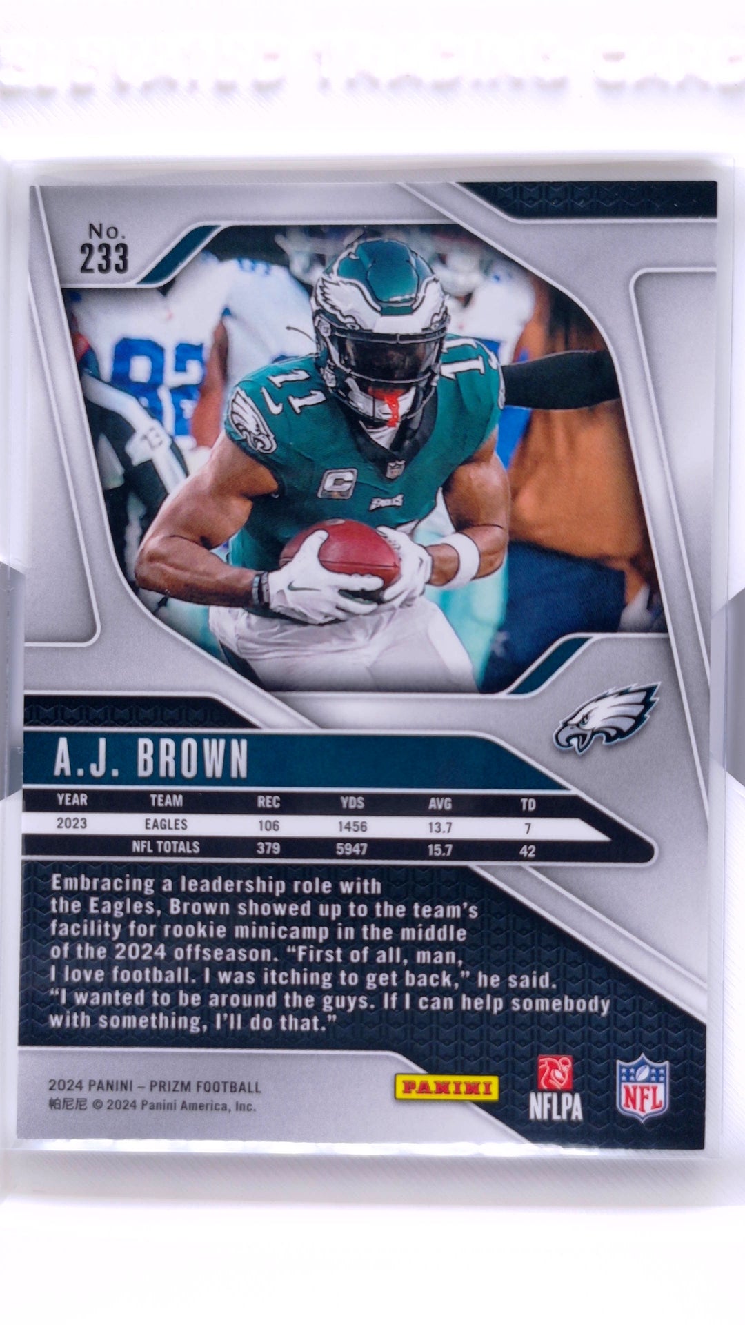 #233 A.J. Brown - back
