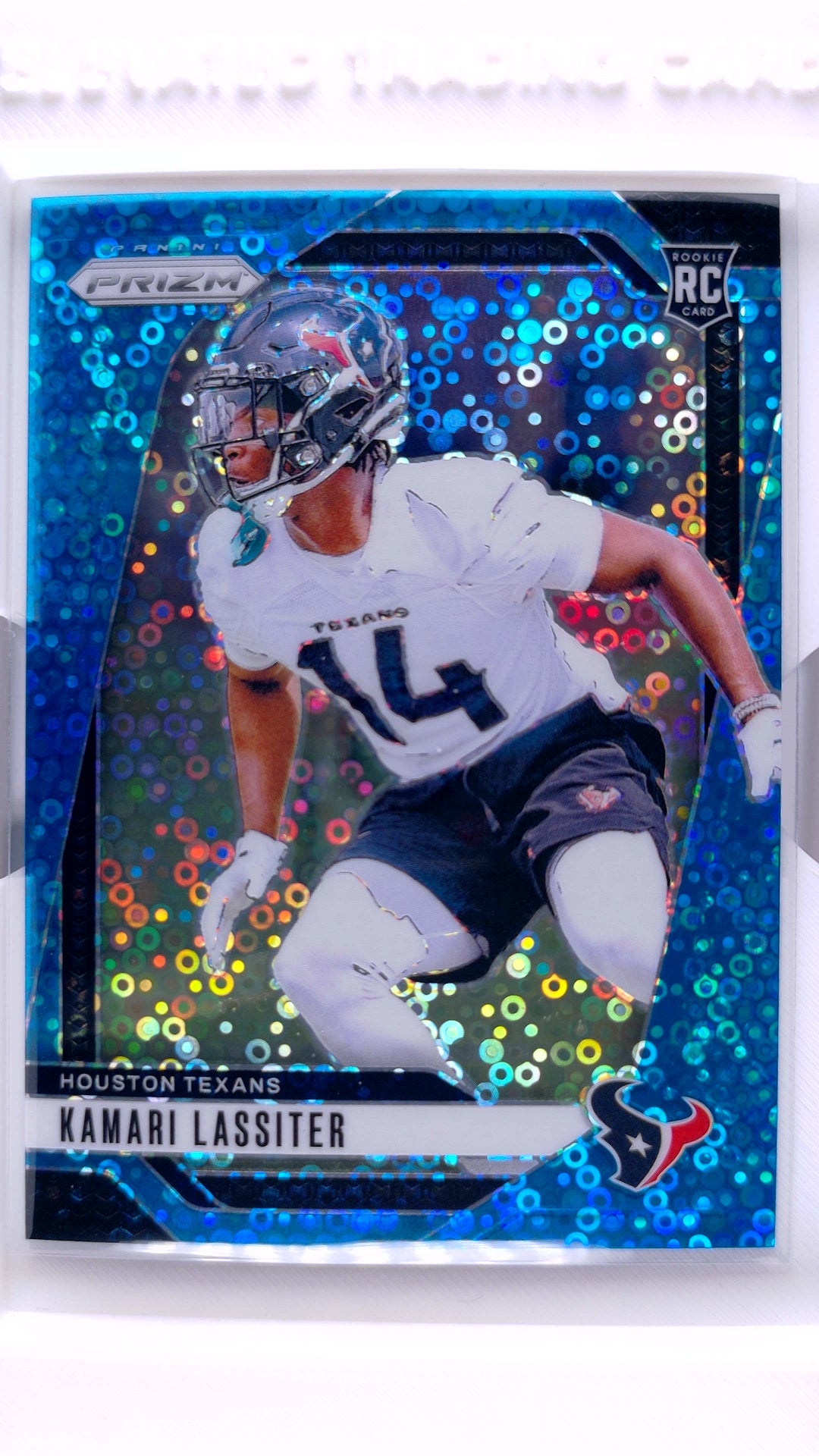 #360 Kamari Lassiter Rookie No Huddle Blue Prizm #91/99 - front