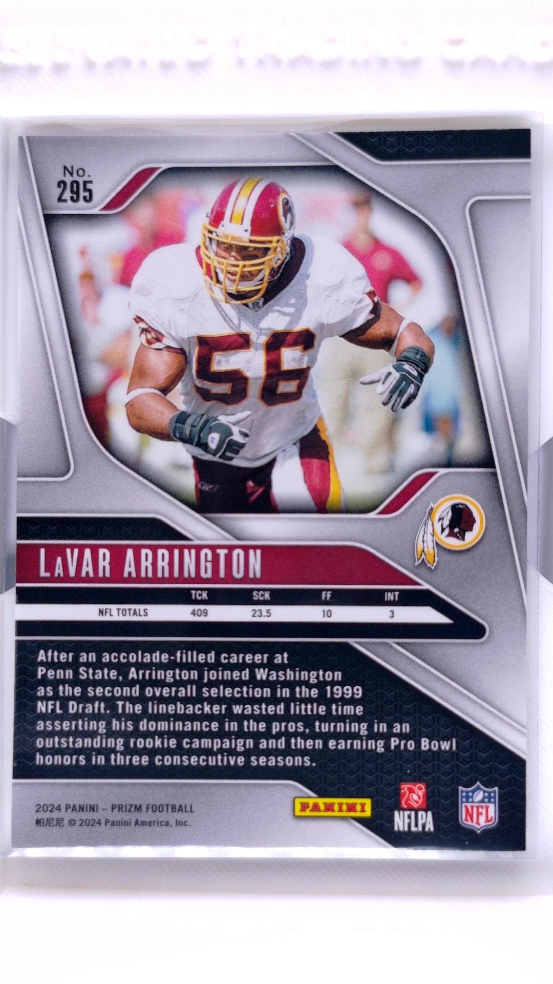 #295 LaVar Arrington - back