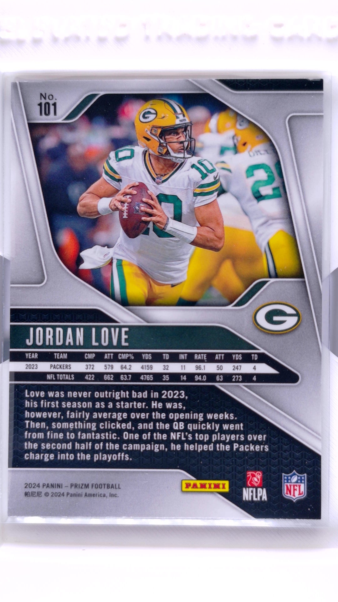 #101 Jordan Love - back