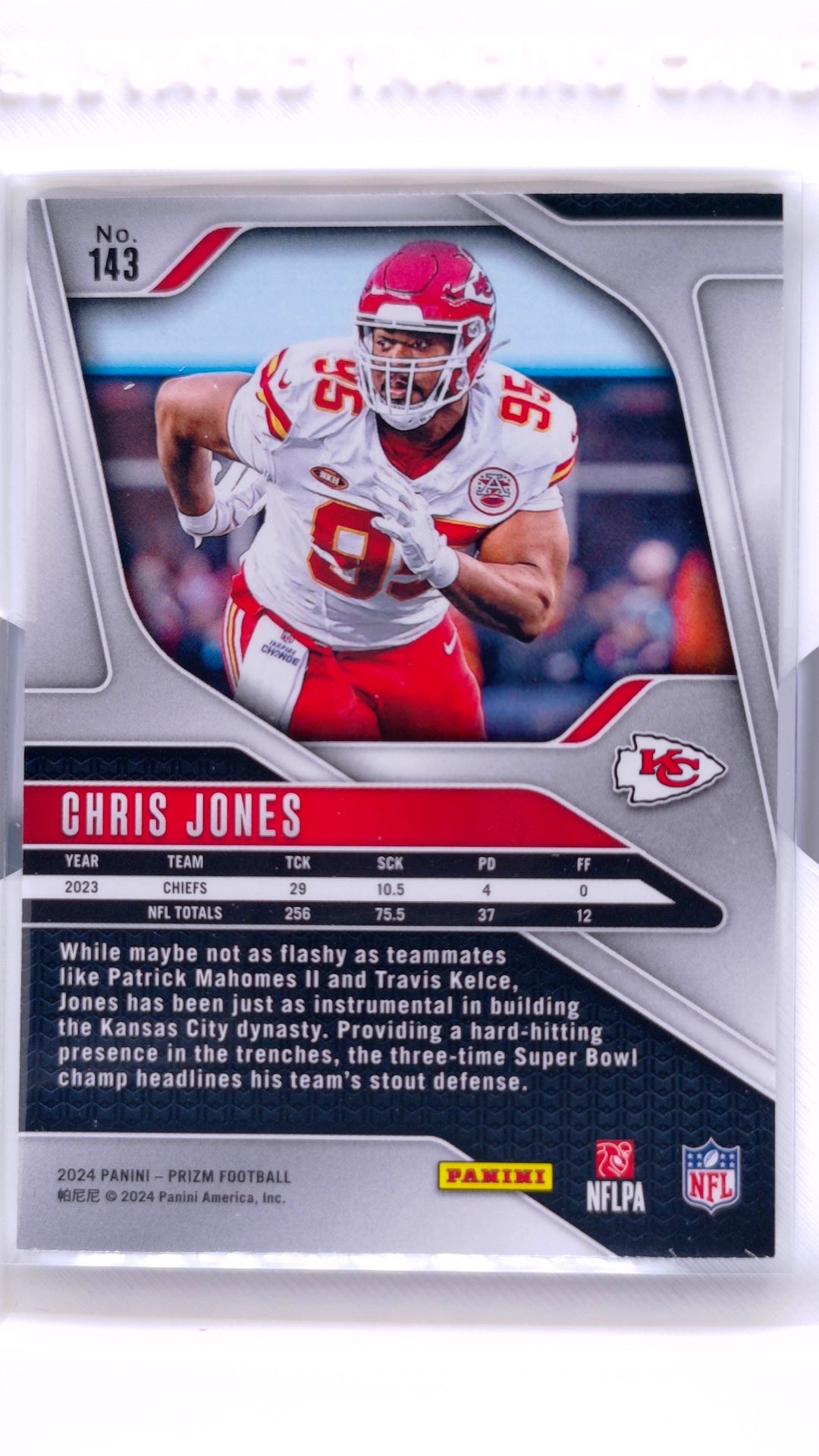 #143 Chris Jones - back