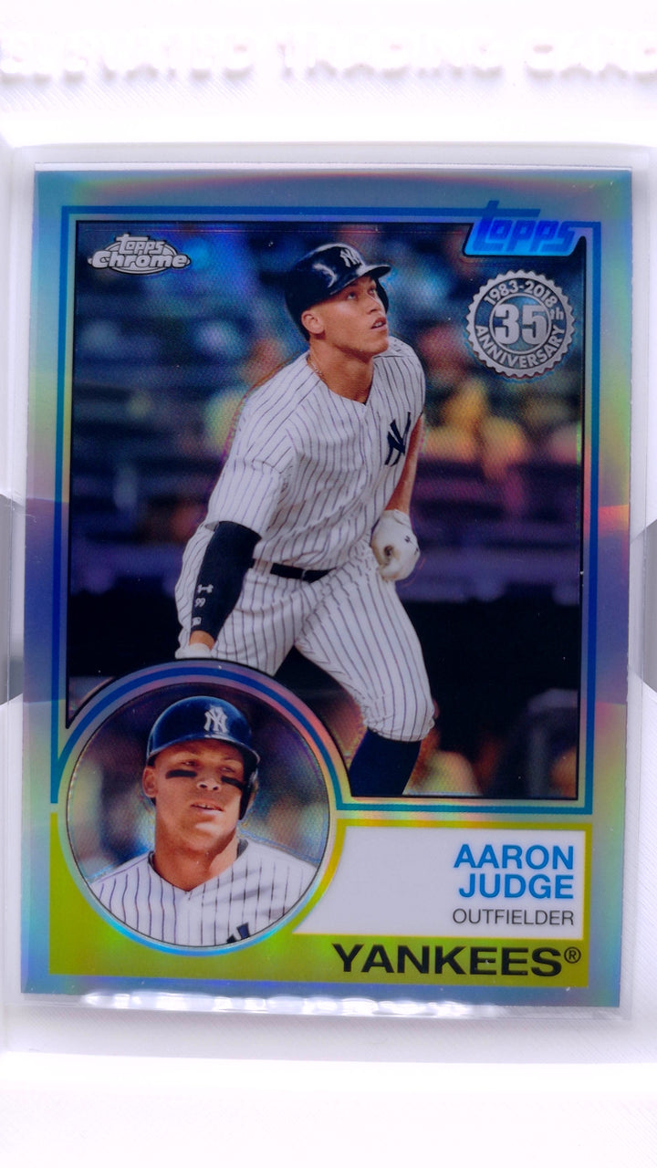 2018 Topps Chrome Baseball Aaron Judge #83T-1 1983 Topps Baseball — Front
