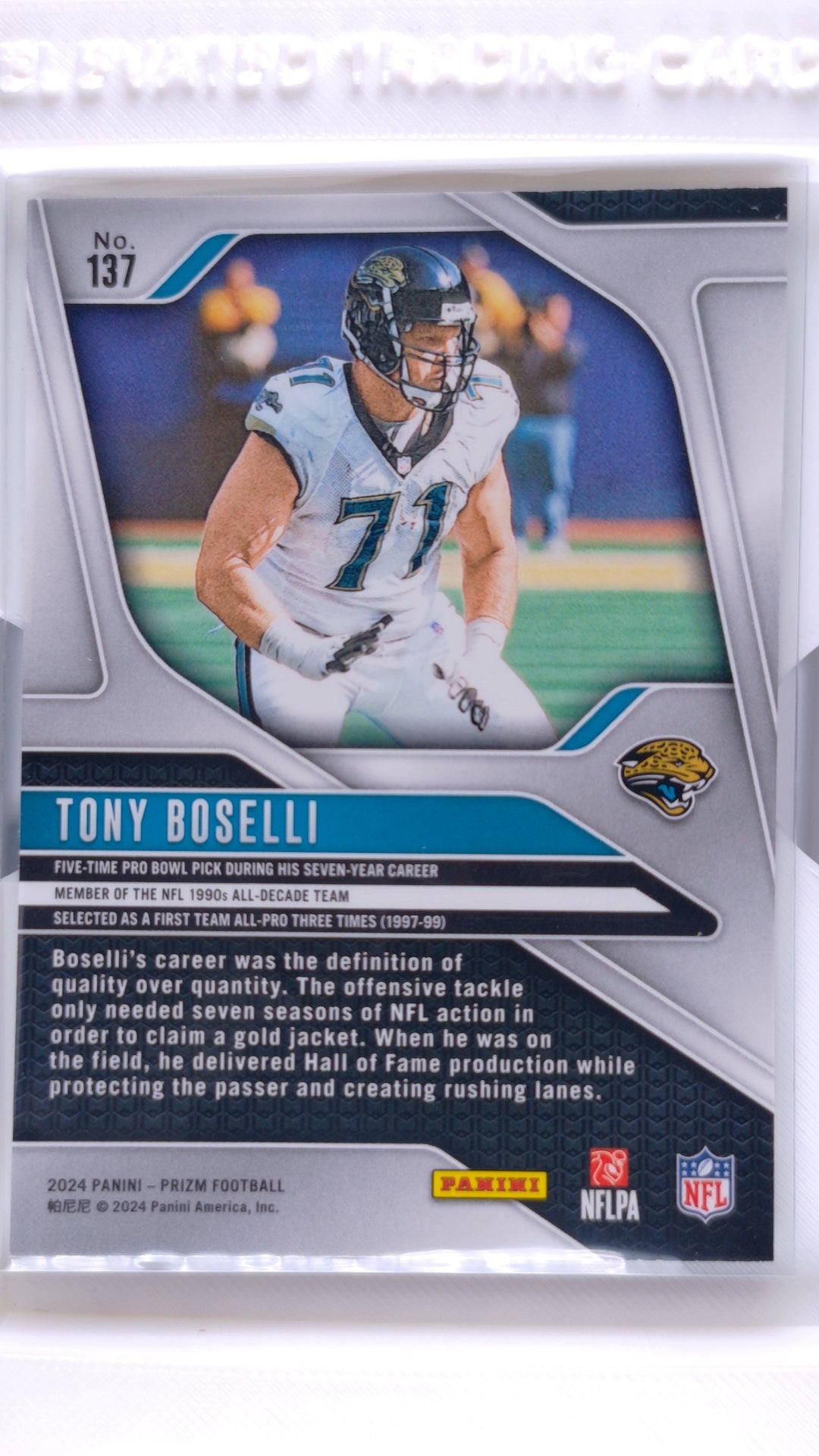 #137 Tony Boselli - back