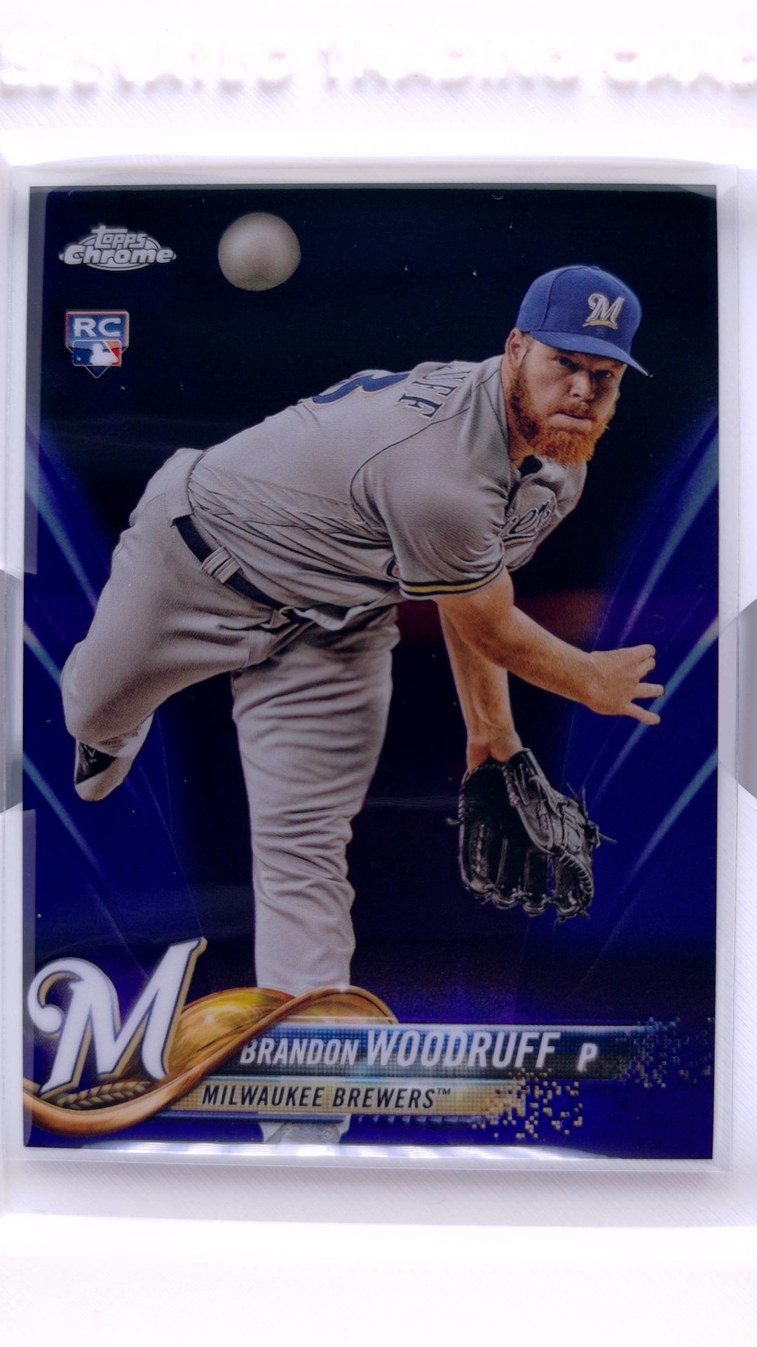 #179 Brandon Woodruff Rookie Purple Refractor #13/299 - front