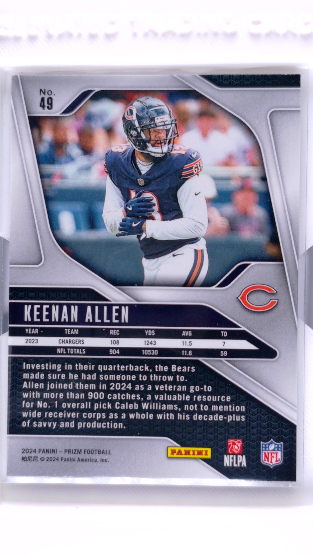 #49 Keenan Allen - back