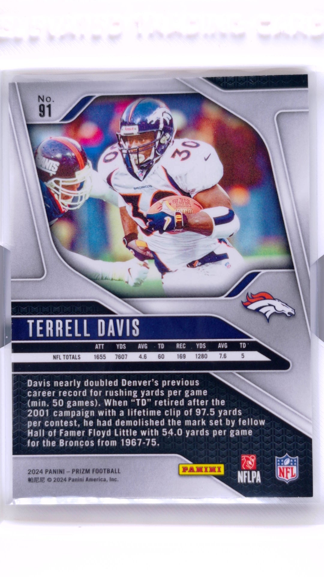 #91 Terrell Davis - back