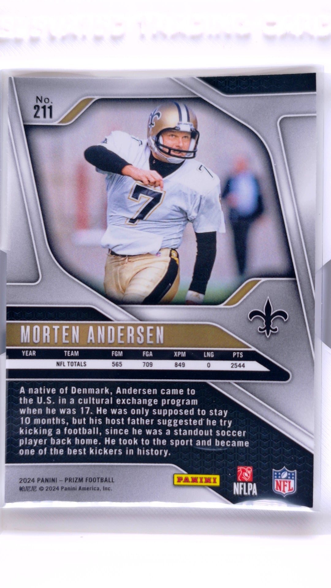 #211 Morten Andersen - back