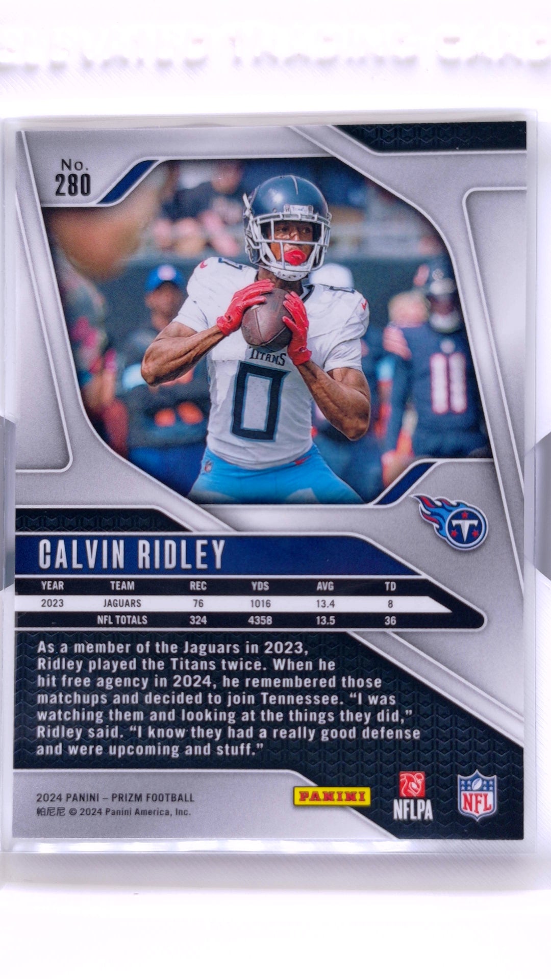 #280 Calvin Ridley - back