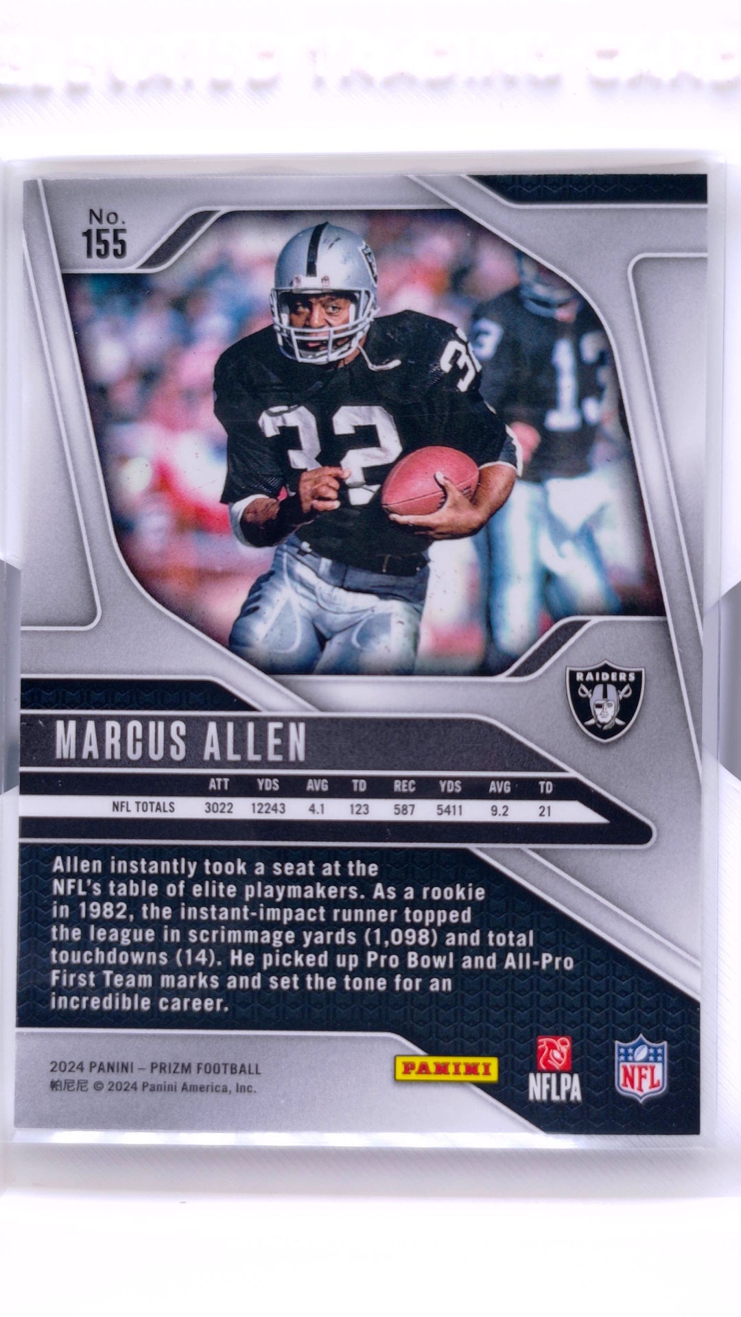 #155 Marcus Allen - back