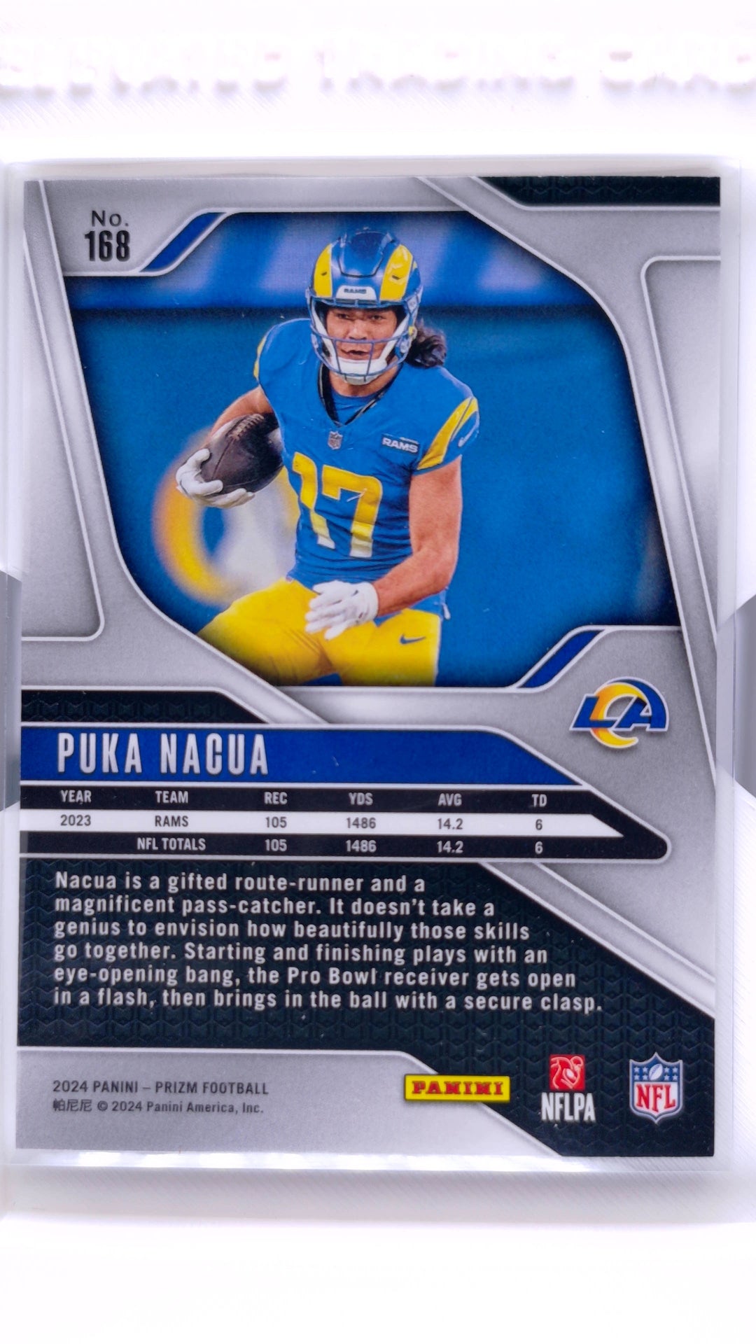 #168 Puka Nacua - back