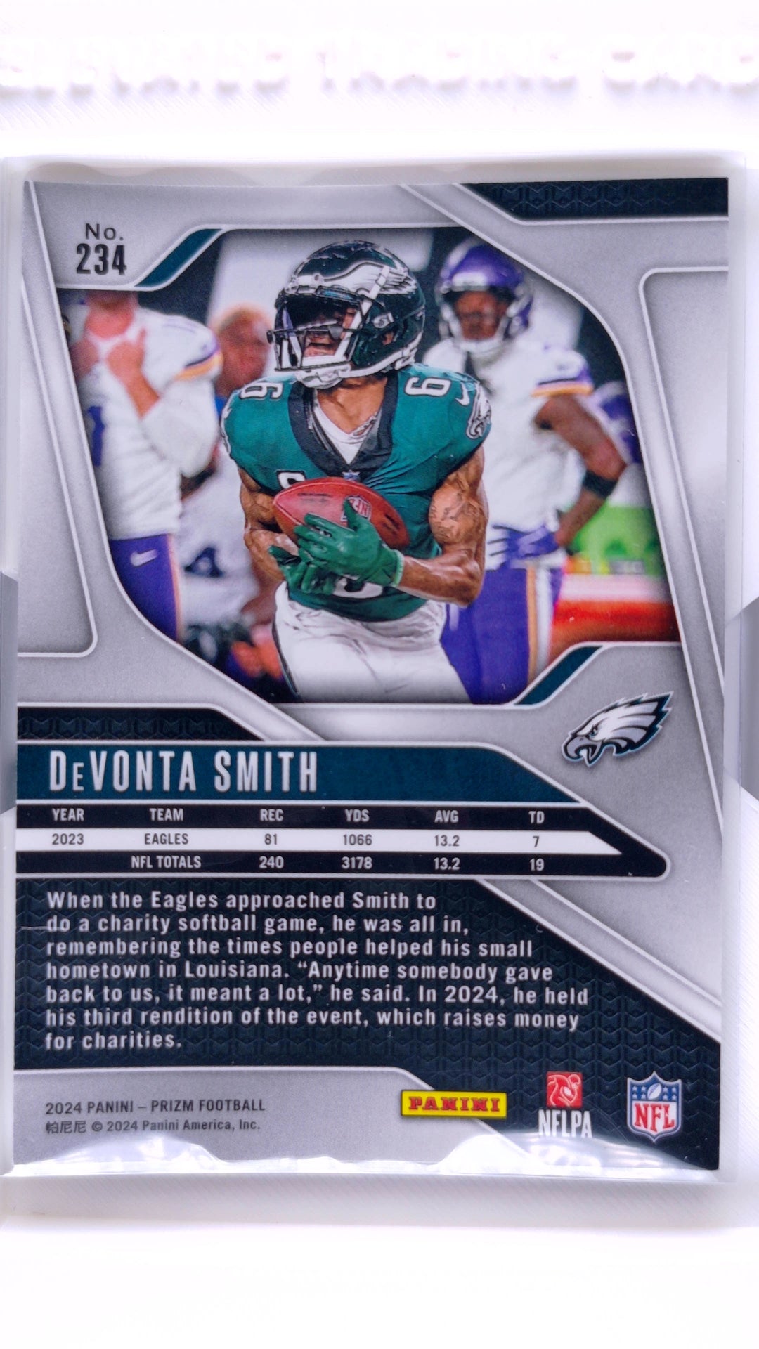#234 DeVonta Smith - back