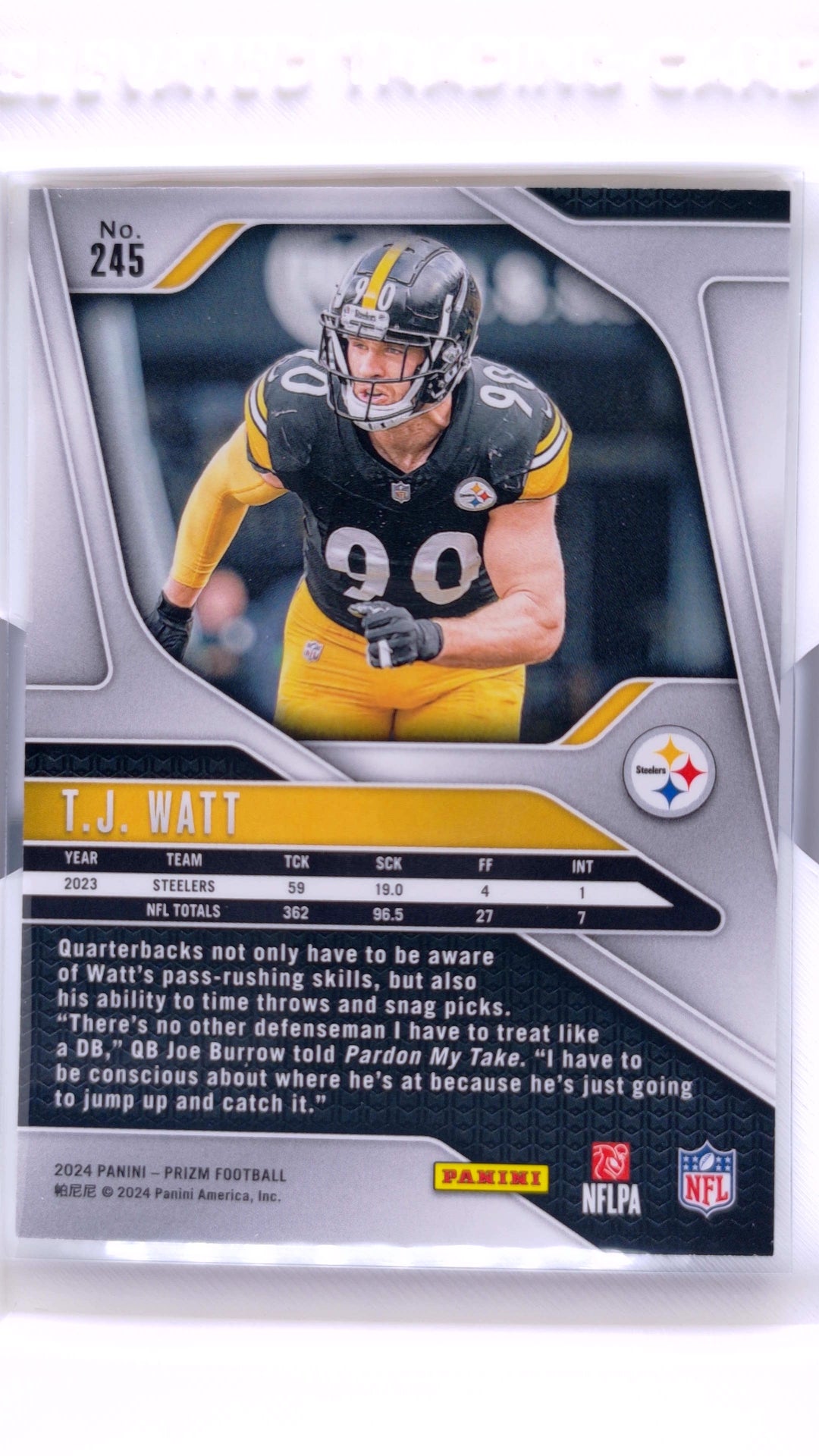 #245 T.J. Watt - back