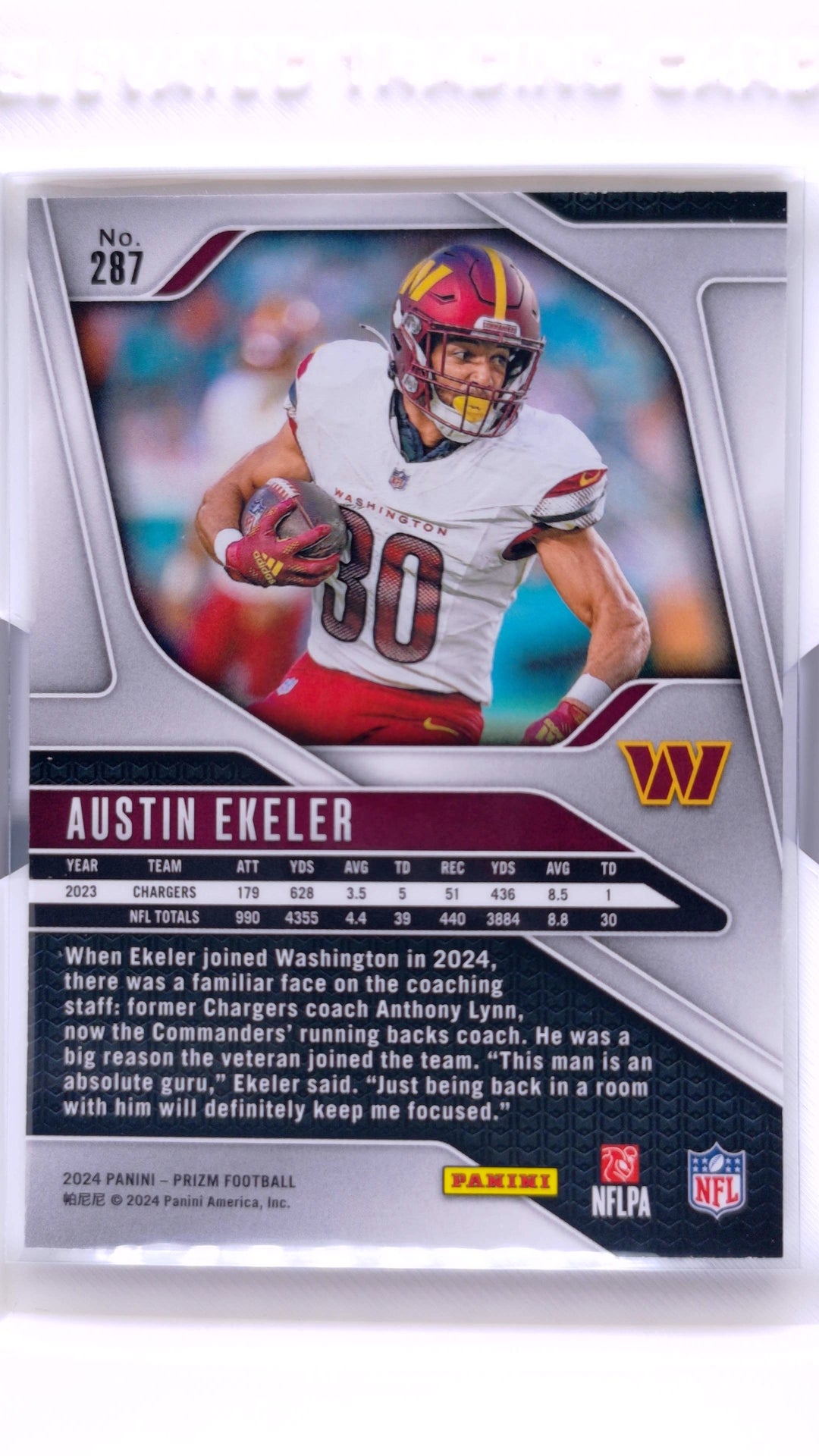 #287 Austin Ekeler - back