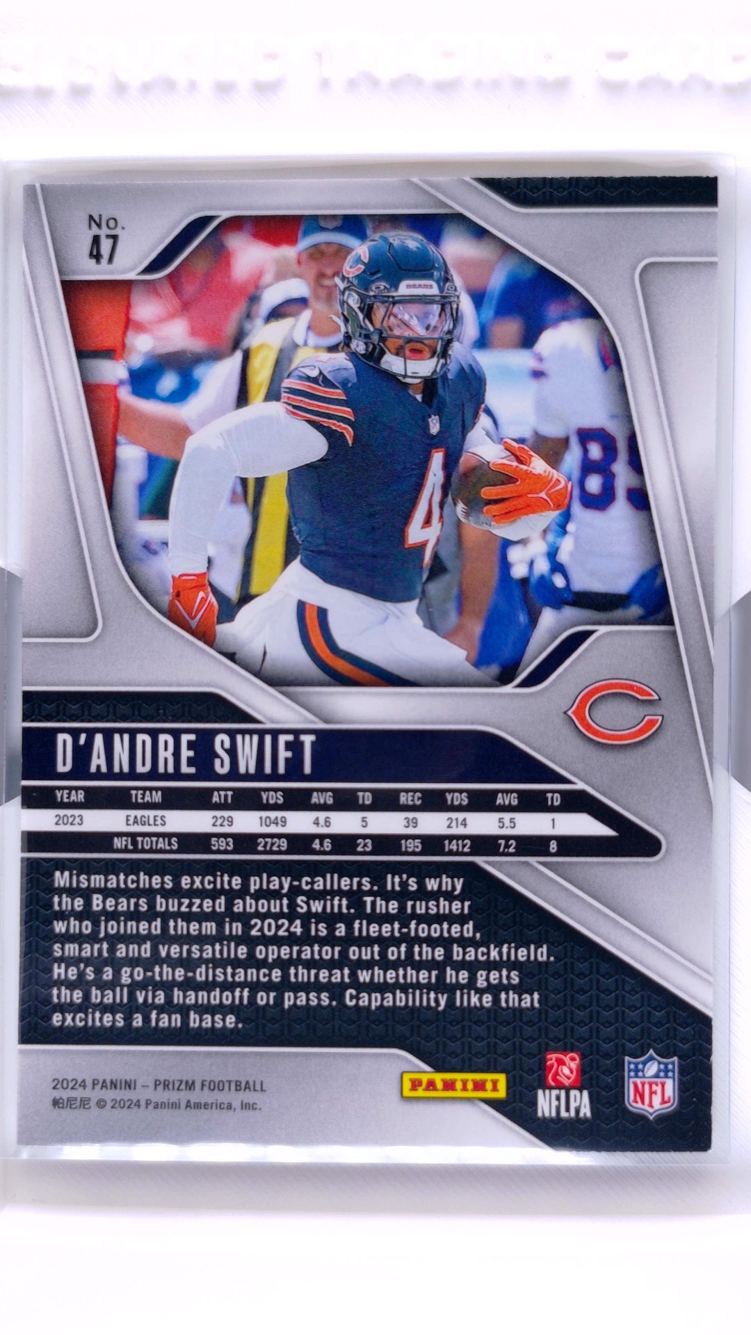#47 D'Andre Swift - back