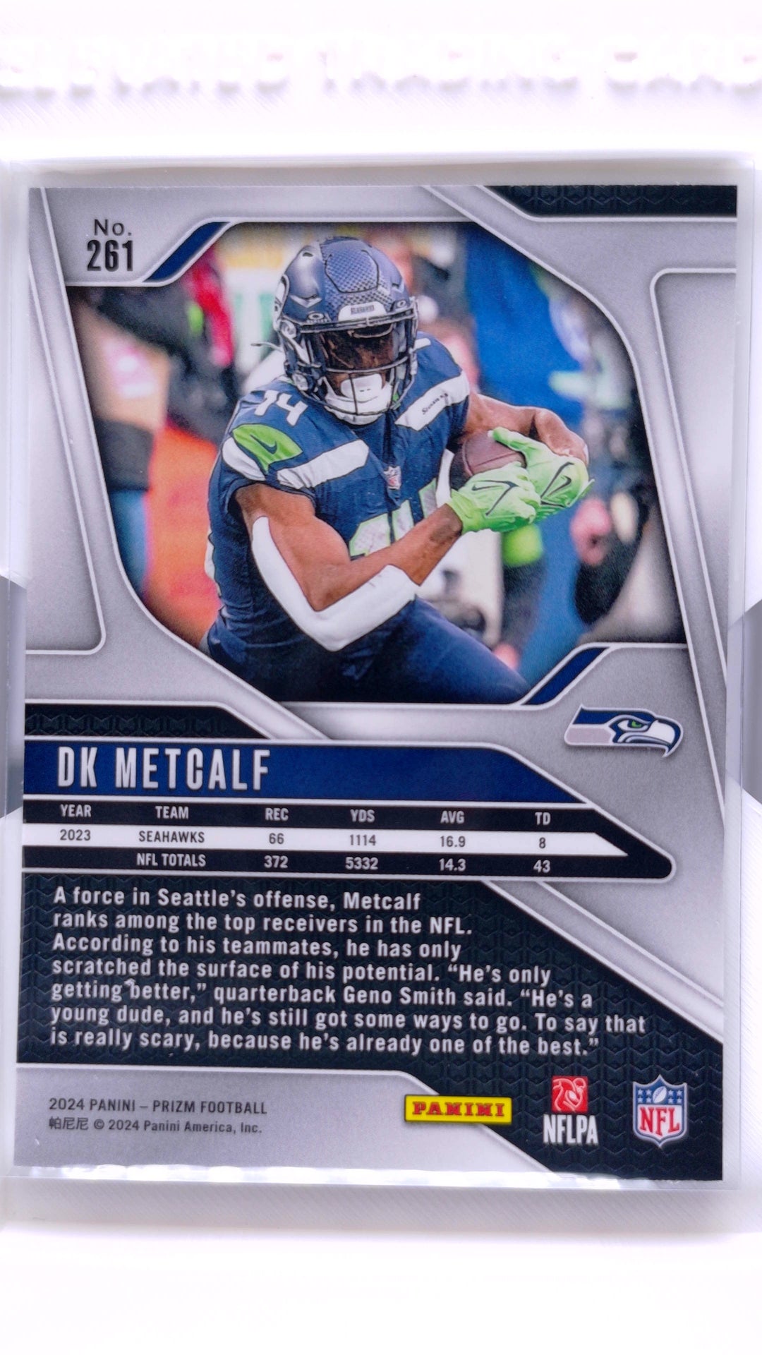 #261 DK Metcalf - back
