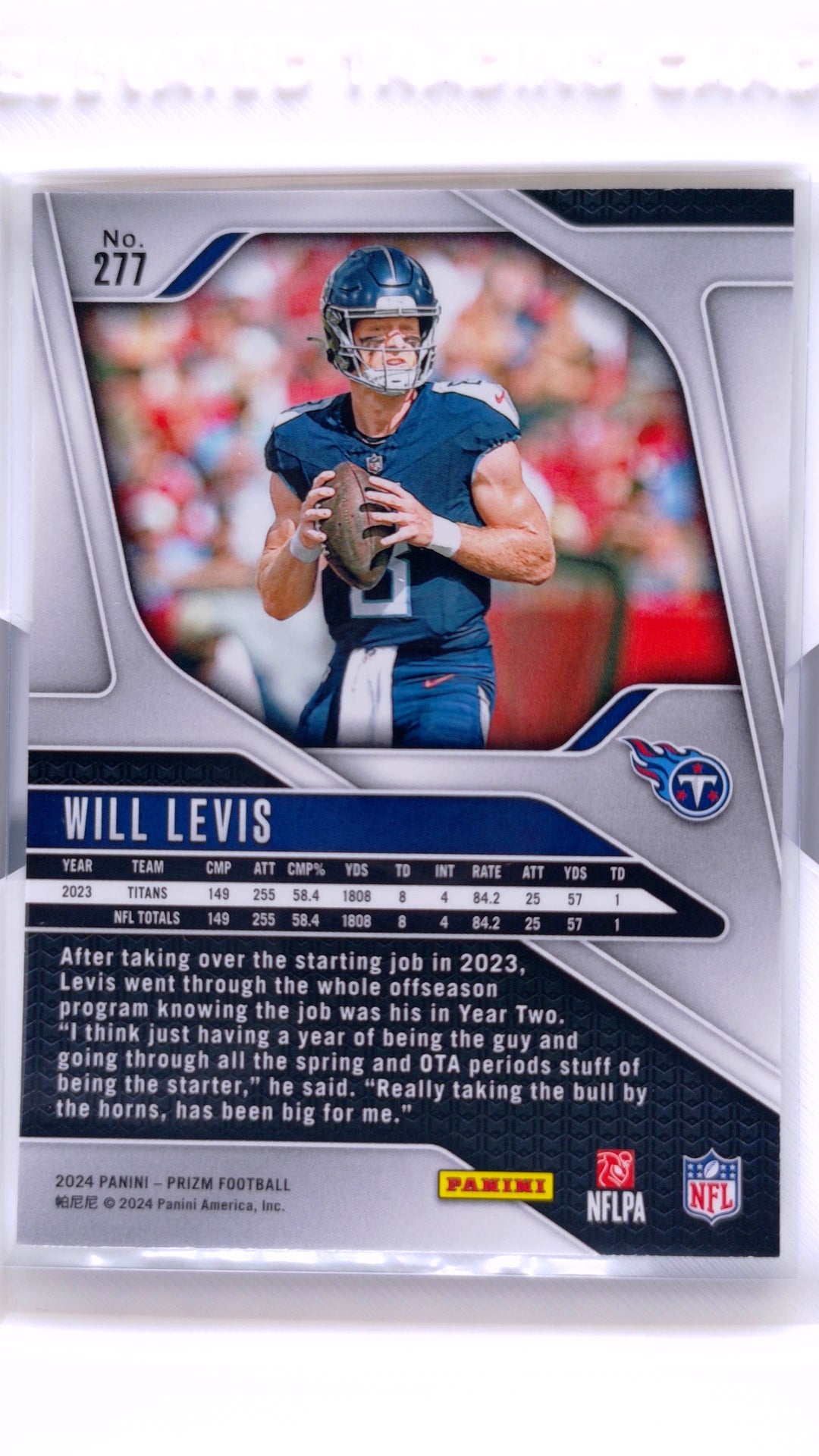 #277 Will Levis - back
