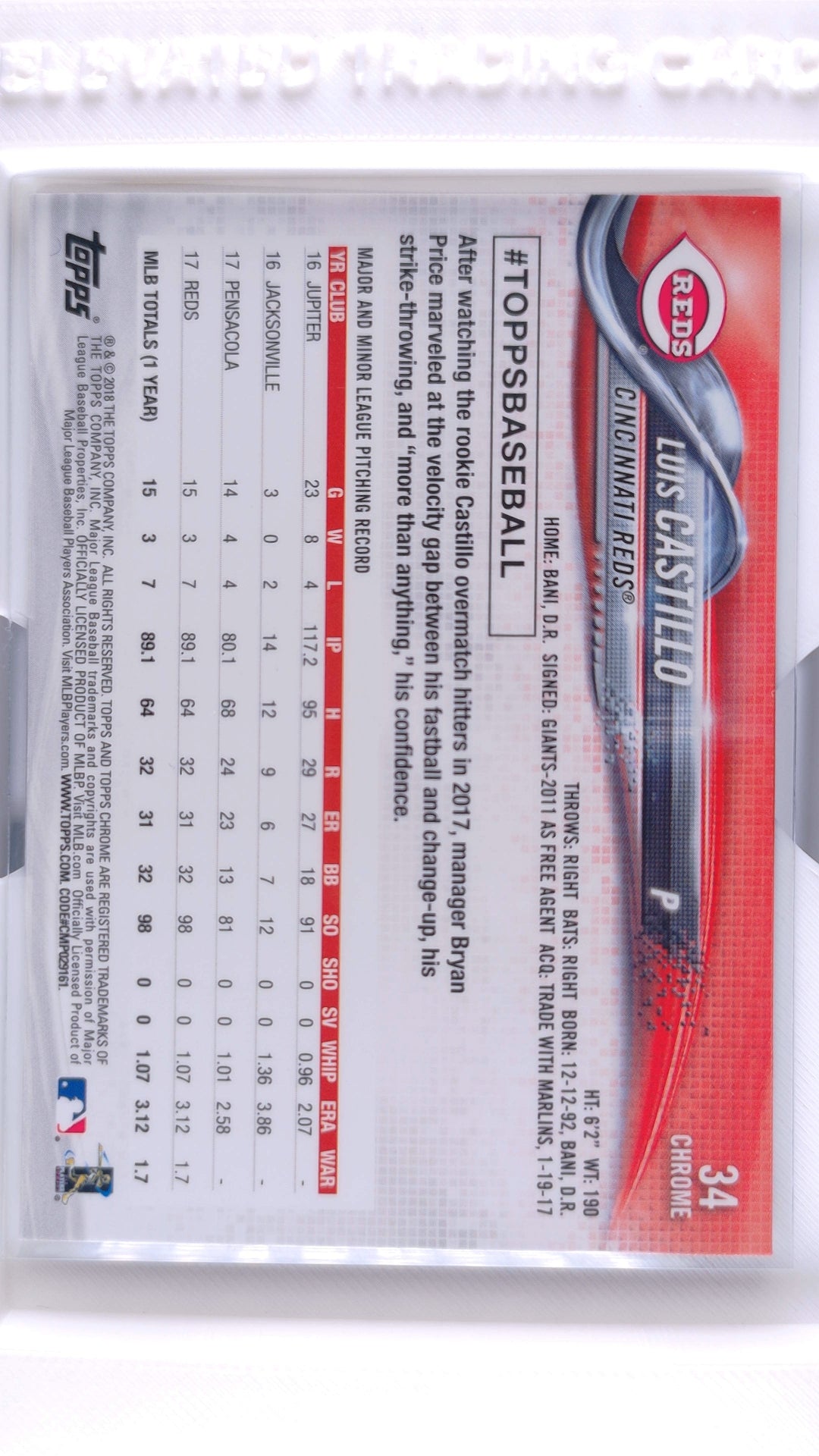 #34 Luis Castillo Prism Refractor - back